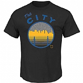 Golden State Warriors Majestic Reflective Skyline Tee - Black,baseball caps,new era cap wholesale,wholesale hats